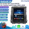 10.4"For Prado 120 Lexus GX470 For Toyota Land Cruiser 2002-2009 Android Navigation CarPlay Car Radio Multimedia Screen Stereo