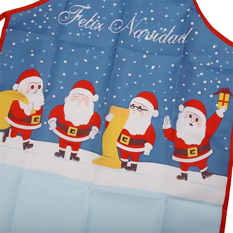 1 шт. фартук Санта-Клауса, рождественская елка, украшение для ужина, для мужчин и женщин, милый домашний кухонный фартук для приготовления пищи, выпечки, маслянистый фартук