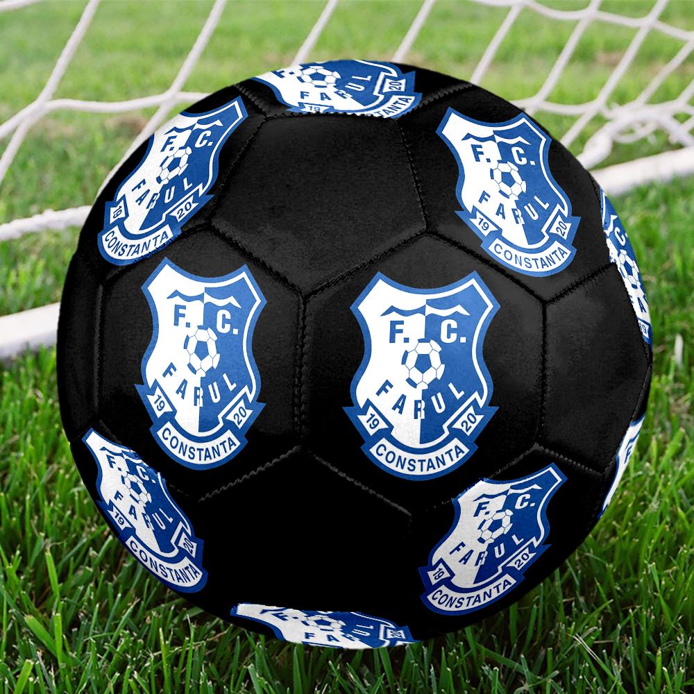 Farul FC Soccer Ball, colorful, suitable for all ages, machine-stitched, PVC material, competition grade, durable and high bounce