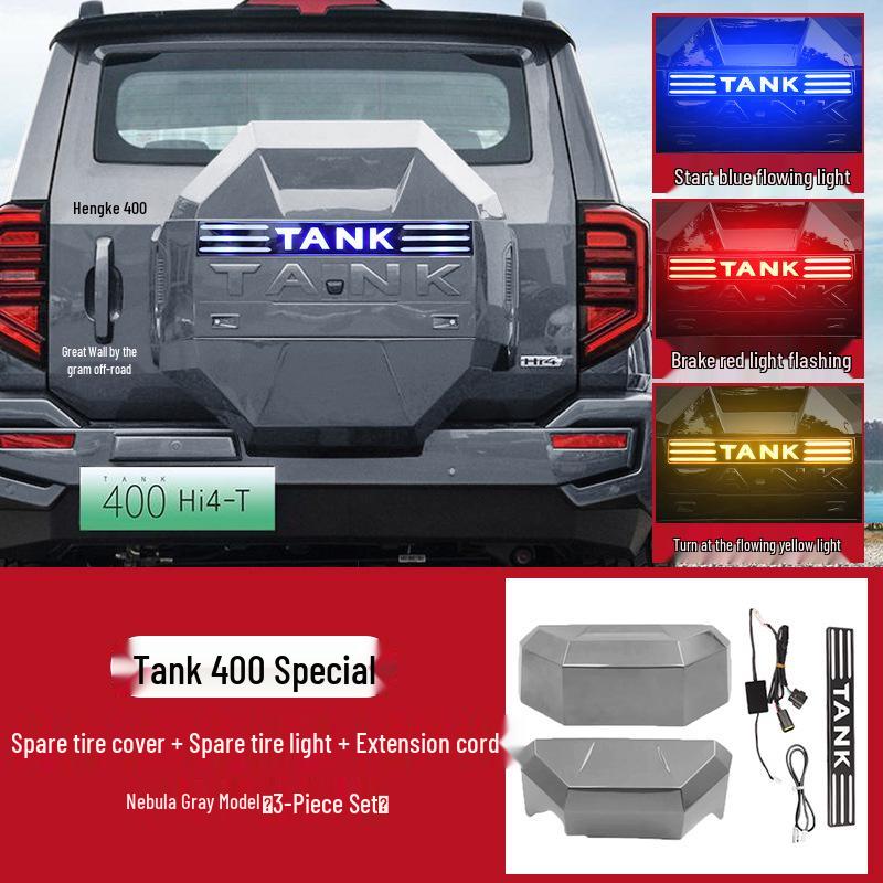 Чехол для запасного колеса Танк 400 Hi4T/Hi4Z: Оригинальный дизайн с подглядыванием в стиле мехи