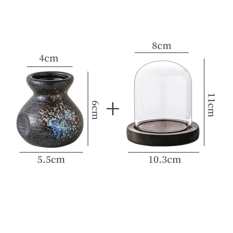 Высококачественная керамическая коробка для зубочисток, ретро-контейнер для хранения ватных палочек, стеклянная крышка, простой домашний кухонный настольный держатель для зубочисток, диспенсеры