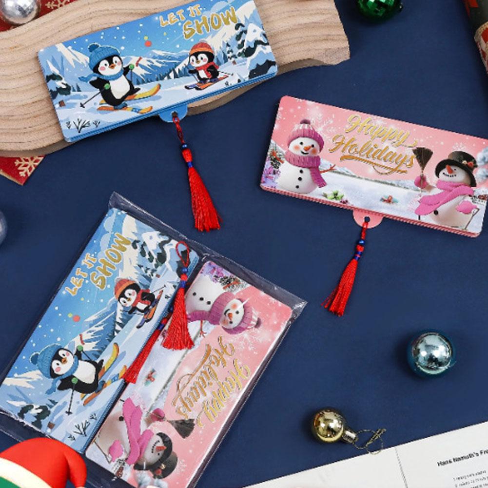 Christmas Money Holders for Cash, Christmas Cash Envelope With 6 Slots,Surprise Card Holder for Xmas DIY Holiday Money Gift Card