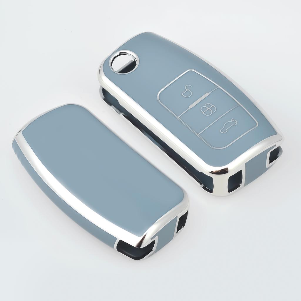XFVD7 Tpu Car Key Case Cover For For Ford Focus 2 MK2 Fiesta Mondeo Galaxy Falcon Territory Ecosport Kuga Escape Key Fob Case Keychain