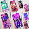 Чехол для телефона Vaporwave Glitch Anime для iPhone 16 Pro Max 13 12 Mini 11 14 15 Pro Max XR 16 15 Plus 16e Защитный корпус