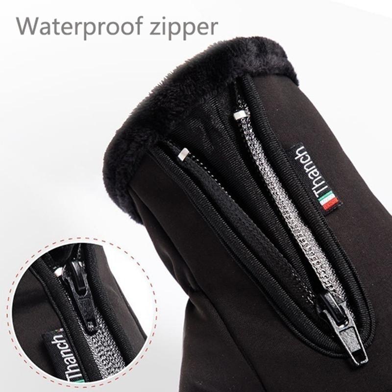 Мужские и женские зимние спортивные теплые перчатки для катания на лыжах Водонепроницаемые и ветрозащитные перчатки