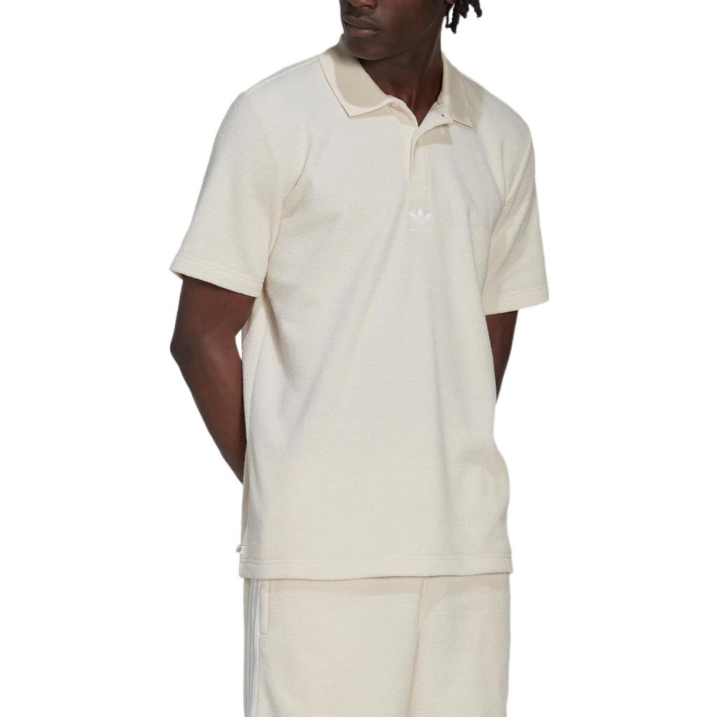 Adidas Originals ADICOLOR Polo Shirts Men's White Polo Collar Moderate Straight Fit IB7723