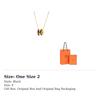 HERMES POP H Enamel Alloy Necklaces Women's Gold Chain H147991F03