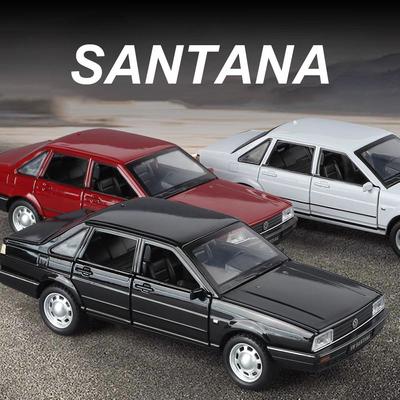 1:32 Santana Cc Миниатюрная Модель Игрушка Литой Сплав Машина Звук Свет Инерционный Механизм Открывающиеся Двери Поворот Передних Колес Машины Подарок для Мальчика Взрослого