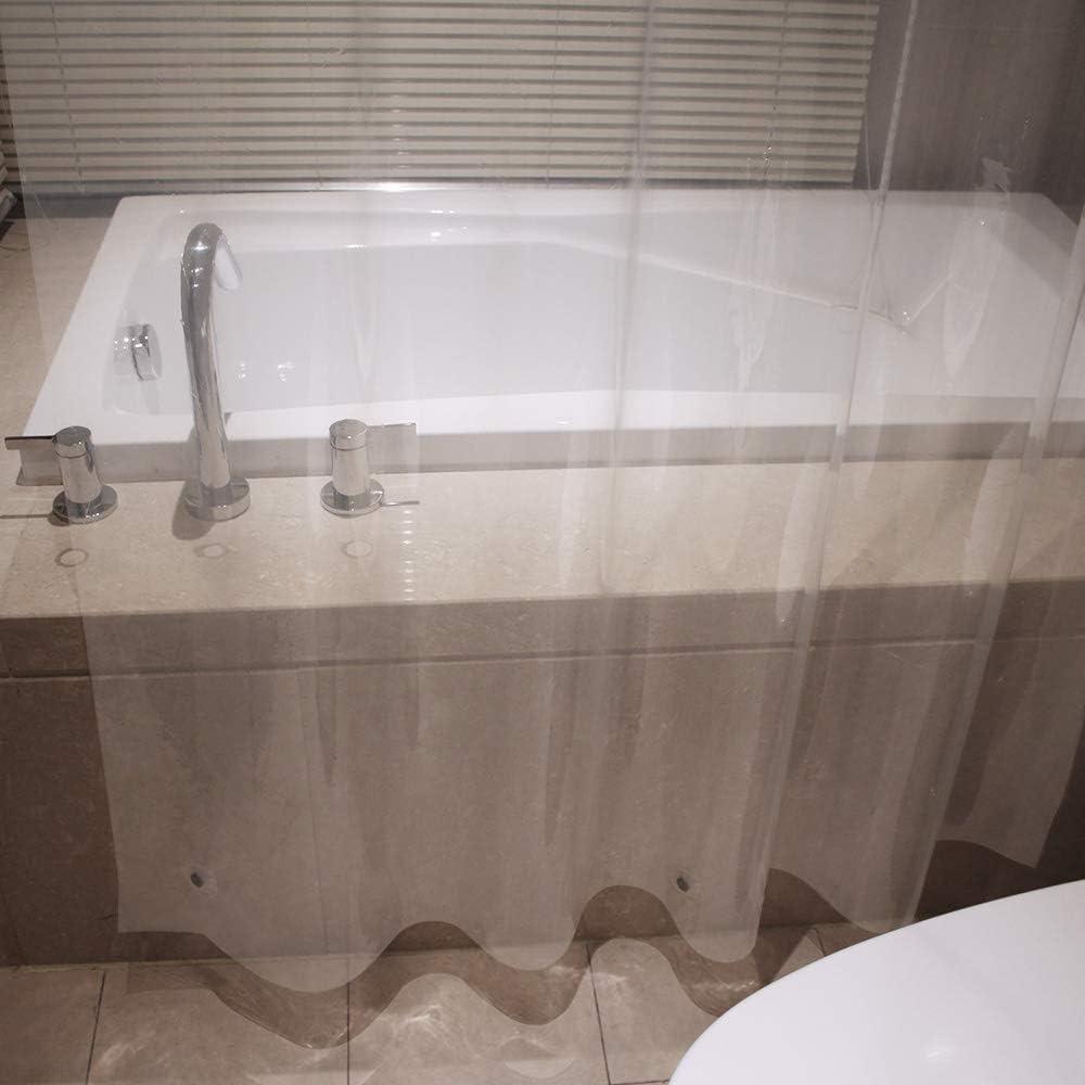 Waterproof Weighted Magnet Clear Shower Curtain Bathtub Partition Curtain Living Room