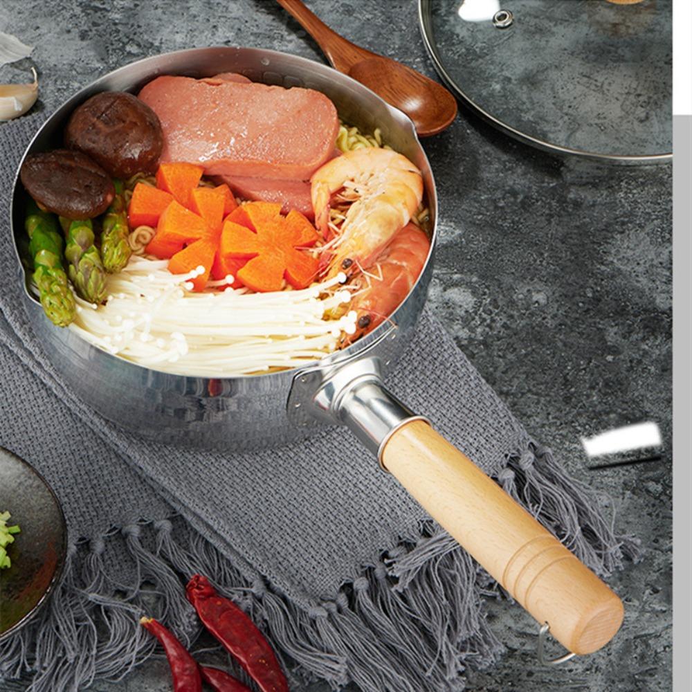 Японский молочник из нержавеющей стали, антипригарная кастрюля для супа, кухонная утварь, соусник, для лапши