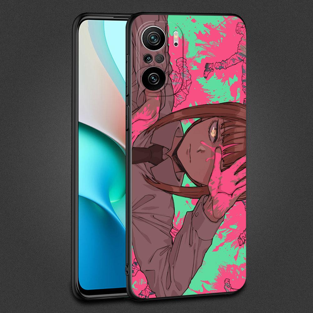 Чехол для Xiaomi Redmi Note 11 10 9 8 Pro 12 10C 9S 10S 11S 9A 9T 9C 10A 7 K40 8T силиконовый чехол для телефона с бензопилой в стиле аниме Makima