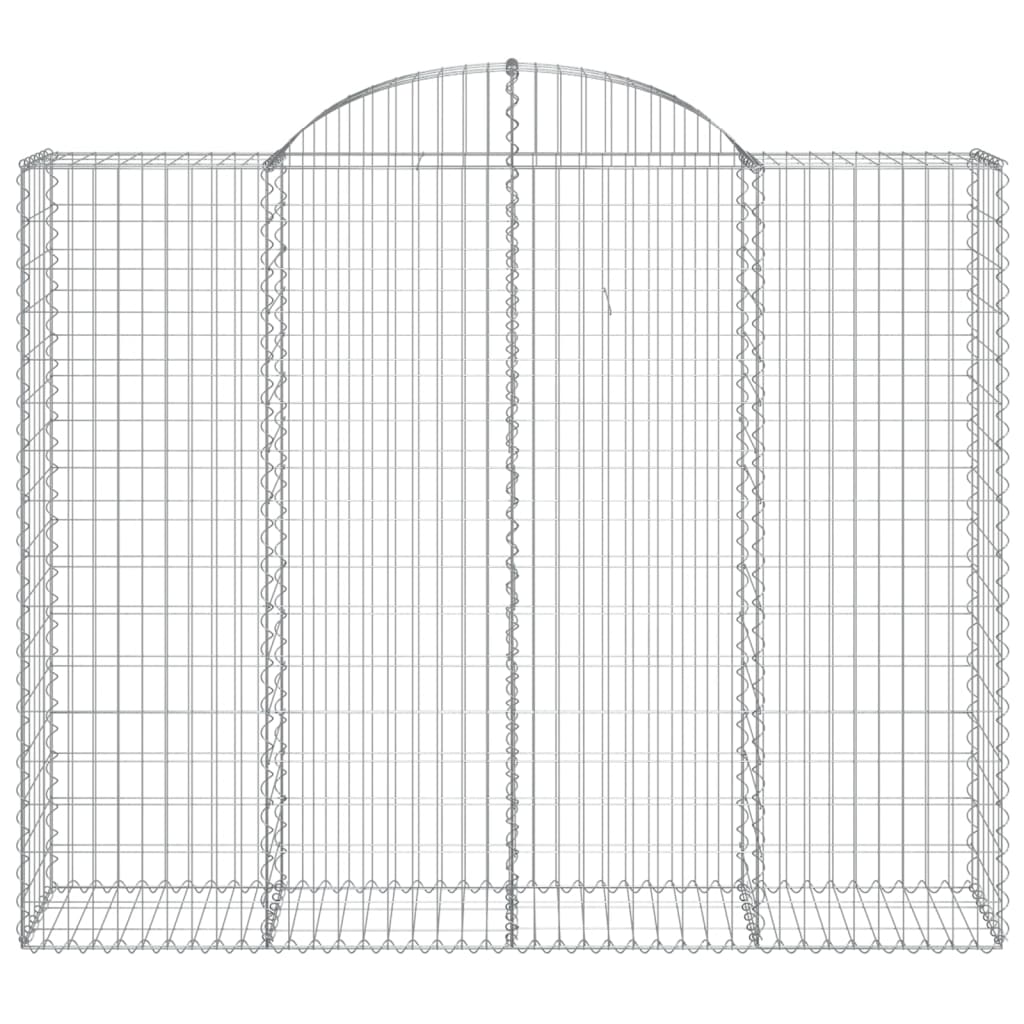 Gabion with High Arch 200 x 50 x 160 180 cm Galvanized Iron