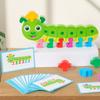 Animals Caterpillar Color Matching Game Wooden Color Matching Sorting Game Wooden Puzzle  Children