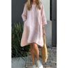 Women's Plus Size Dresses Cute Solid Colours Loose Casual Pocket Dress