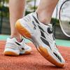 Foreign Trade Table Tennis Shoes Four Seasons Sports Training Badminton Shoes Men and Women Couples Breathable Shock Absorption Running Tennis Shoes