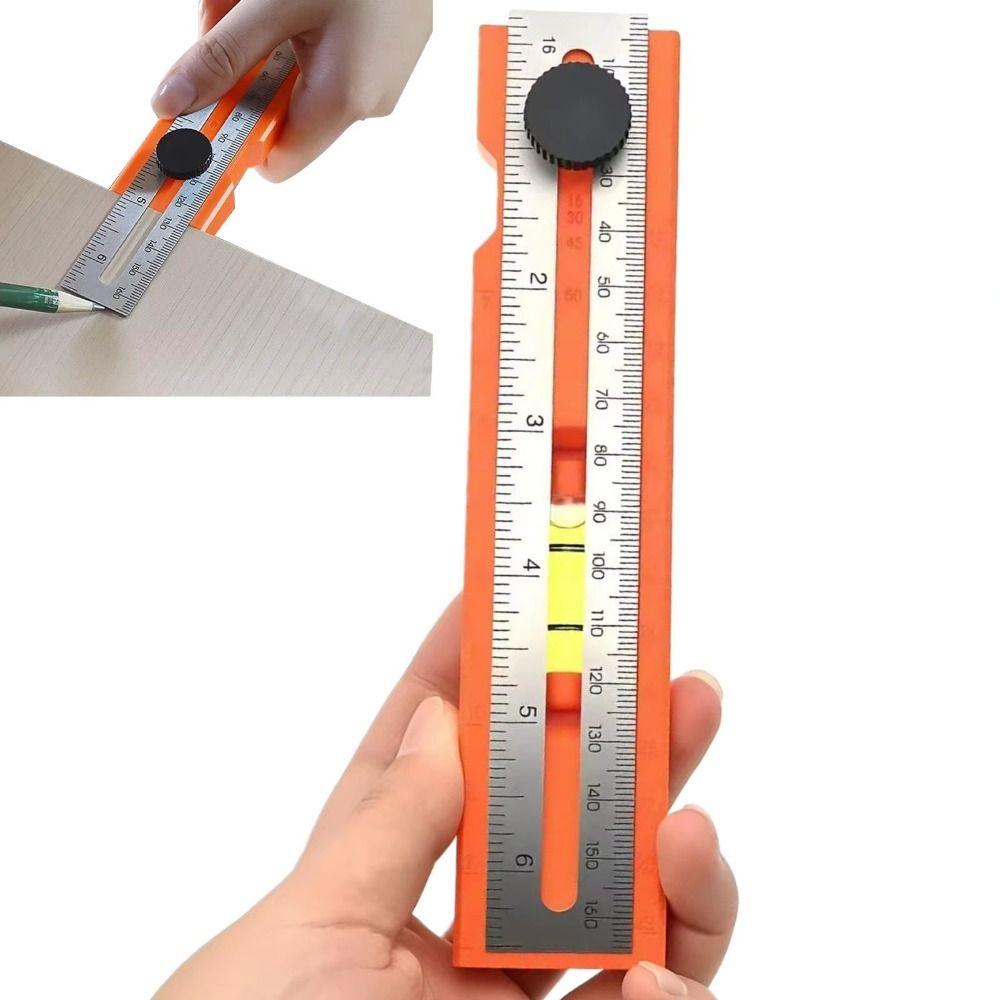 Foldable Marking Protractor Multi-Function Gauge Tool Folding Ruler Carpenter DIY