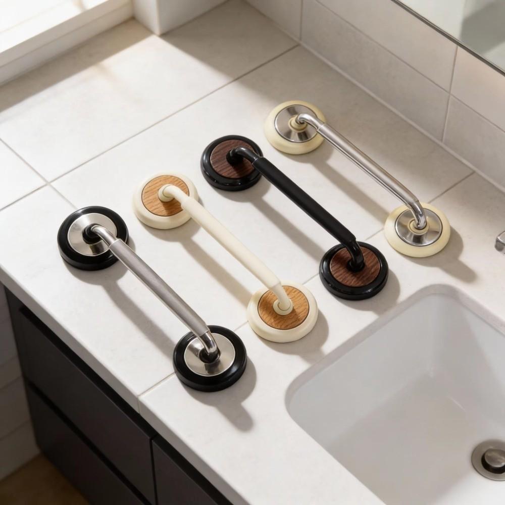 Anti-slip Suction Cup Door Handle Removable Bathroom Shower Auxiliary Handle Glass Door Window