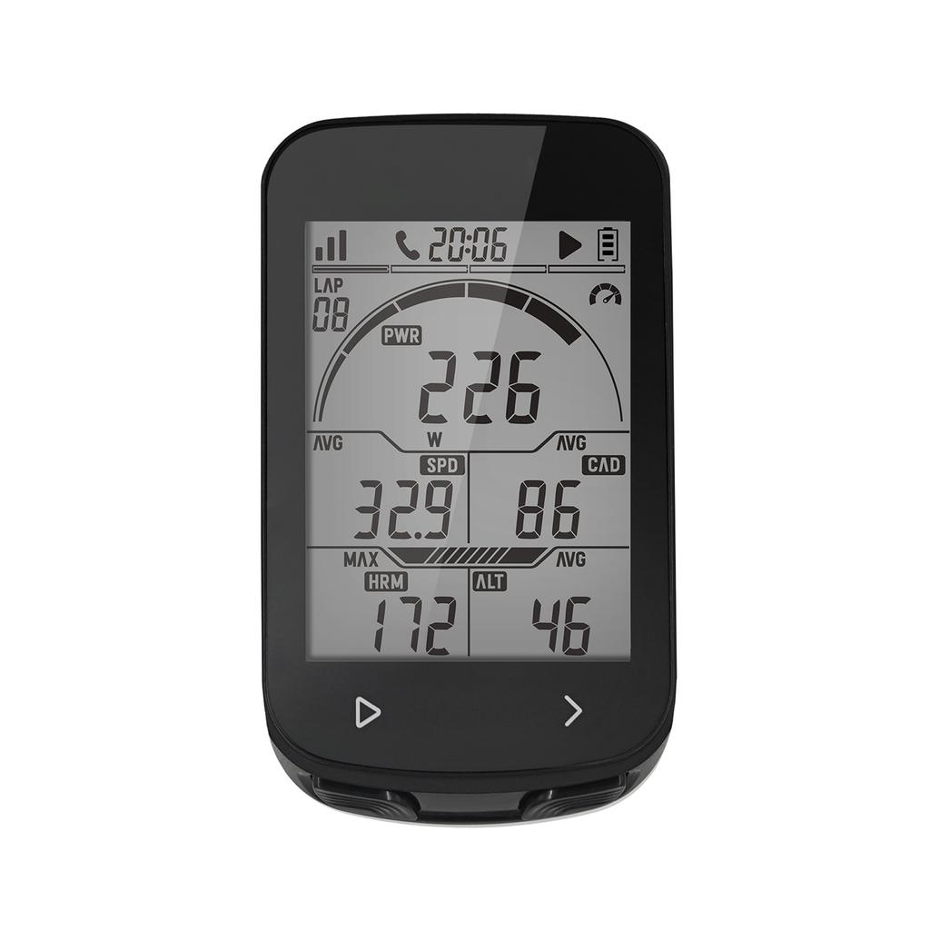GPS Bike Computer Waterproof Wireless Cycle Smart Computer Speedometer 5 Satellite System 2.6 Inch Large Screen