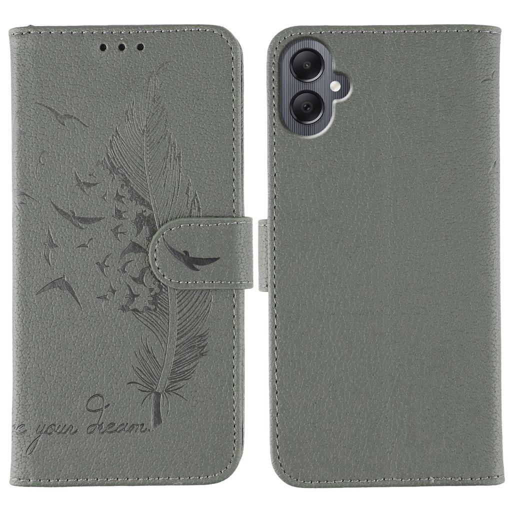 Для Samsung Galaxy A06 4G Чехол с оттиском пера Кожаный кошелек Чехол для телефона