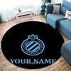 Club Brugge KV Custom Name Round Area Rug,Carpet Rug for Living Room Bedroom Sofa Playroom Decor,Non-slip Floor Mat