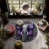 Elephant pattern round rug,Carpet Rug for Living Room Bedroom Playroom ,Non-slip Floor Mat,Holiday Gifts and Birthday Gifts.