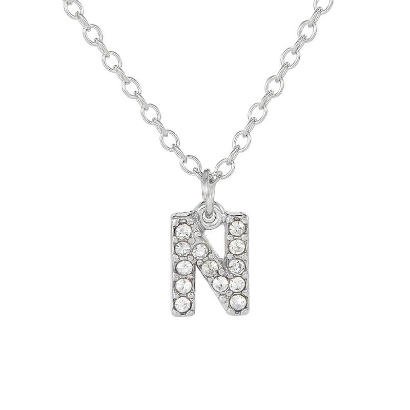 Модная блестящая подвеска-шарм с буквой от A до Z, ожерелье с 26 инициалами, алфавитом, именем, цепочка для ключицы, праздничное ювелирное украшение, подарок