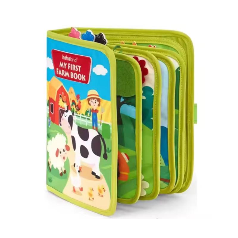 Ферма животных Фетровая книжка-история: Книжка для раннего развития малыша