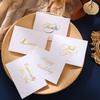"Elegant Gold Stamped Thank You & Holiday Greeting Card Set with Envelopes"