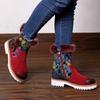 Women Mixed Color Women Retro Ethnic Style Casual Shoes Soft Ladies Patchwork Footwear