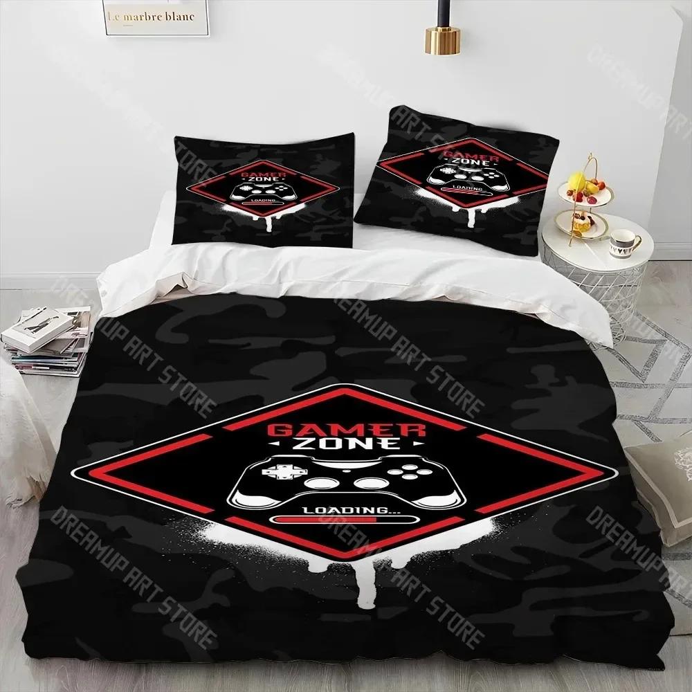 3D Печать Игровой Геймпад Комплект Постельного Белья, Пододеяльник Комплект Постельного Белья Чехол На Одеяло Наволочка, Размер King Queen Комплект Постельного Белья