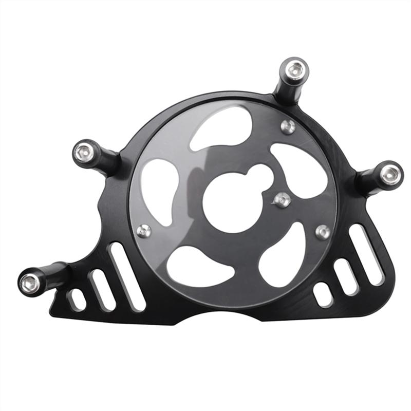 Ac29-Front Sprocket Chain Guard Cover Left Side Engine Protection For KAWASAKI Z1000 2010- Moto Black