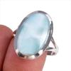 Natural Republic Larimar Gemstone 925 Solid Sterling Silver Gift Ring S.9 F2c78