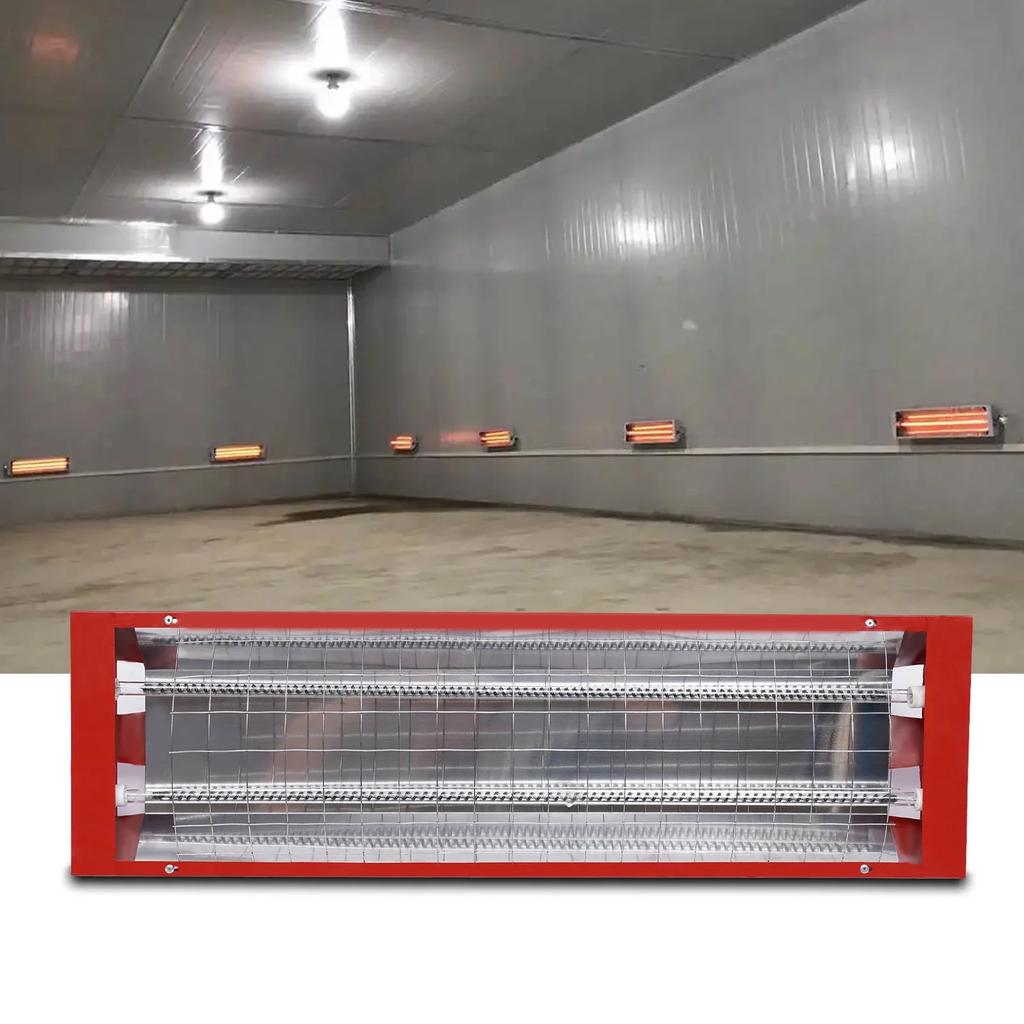 2 шт. Пекарная инфракрасная лампа для сушки краски 2000 Вт Лампа-нагреватель 110 В для автомобильных покрасочных камер Дальний инфракрасный нагрев Без вилки