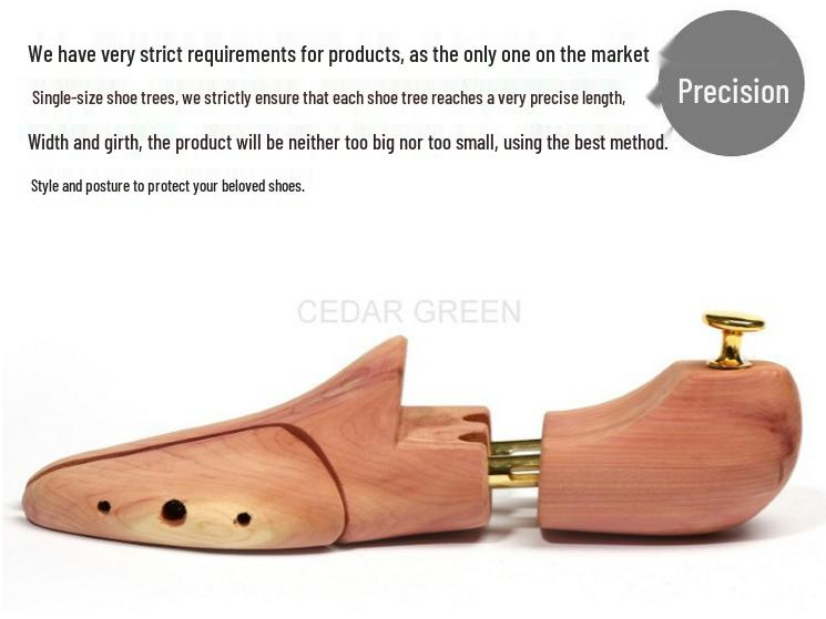 Adjustable North American Cedar Shoe Stretcher: Anti-Crease Wooden Expander for Men's & Women's Shoes