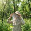 Унисекс Шляпа для защиты от солнца на открытом воздухе с защитой от УФ и съемной сетчатой маской для пешего туризма, рыбалки, кемпинга