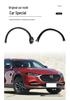 Мазда CX-4 (2016-2022) Комплект декоративных панелей для защиты колесных арок от царапин