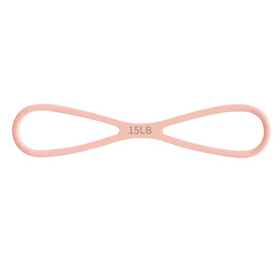 Эспандер-восьмерка Лента сопротивления для упражнений Рука Плечо Растяжка Силовые тренировки Фитнес Эластичный ремень 15/25/35 фунтов Мужчины Женщины Нескользящий силиконовый трос натяжения