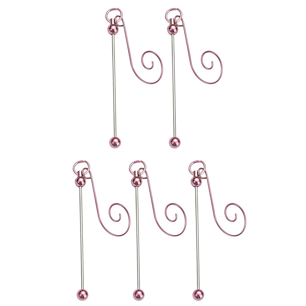 5 штук Разноцветные металлические подвесные крючки для рождественских украшений и проектов рукоделия, крючки для бисера, ювелирная фурнитура