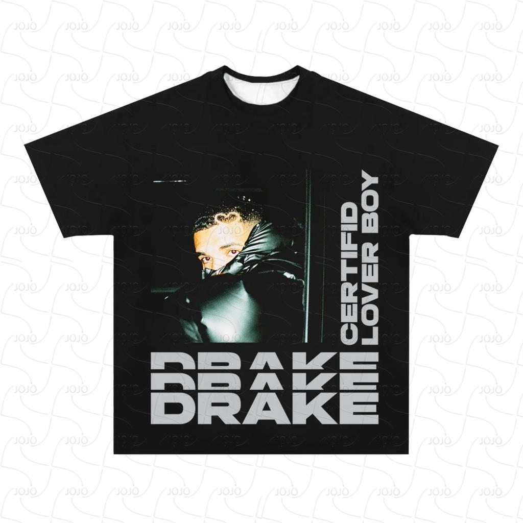 Real Rapper Drake Retro Graphic T Shirt Men's Hip Hop Clothing Y2k Unisex Fashion Oversized West Coast Gangster Top Gift for Fan