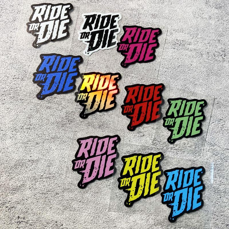 Наклейка на велосипед RIDE OR DIE, Водонепроницаемая наклейка на верхнюю трубу рамы MTB, Креативный DIY виниловый декор для горного велосипеда, мотоцикла