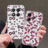 Милый розовый чехол Hello Kitty с бантом для Xiaomi Redmi Note 14 Pro Plus 14C Note 13 11 11S 9 10 13C 12 12S A4 10S Мягкий чехол для телефона