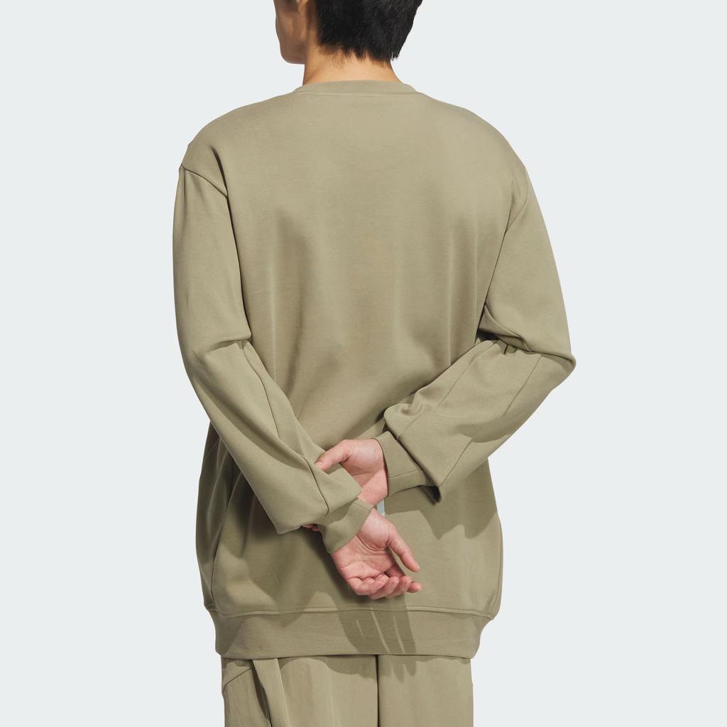 Adidas FW24 M Trans Crew1 Sports Casual Solid Color Simple Versatile Sweatshirt Men Sweatshirt Green JX1791