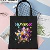 K-pop Охотники на демонов Принт Холщовая сумка через плечо Повседневная сумка-тоут для покупок