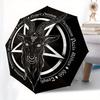 "Satanic Goat Head Umbrella, Cute Umbrella with Cute Design, Portable 3-Fold Compact Umbrella for Men & Women, Valentine's Day Mother's Day Gift S446