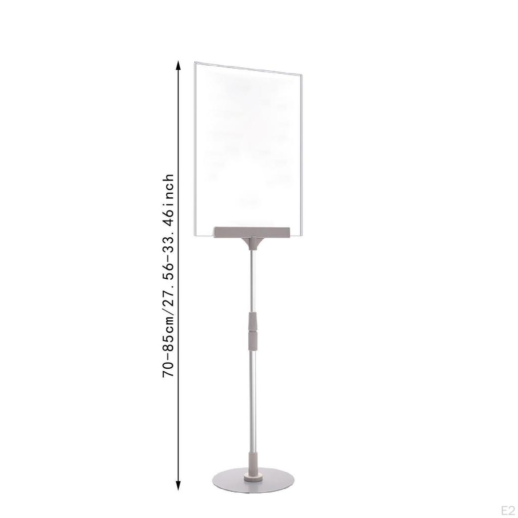 Sigh Holder Poster Display Stand Adjustable Height Clothing Stores Card Displays for