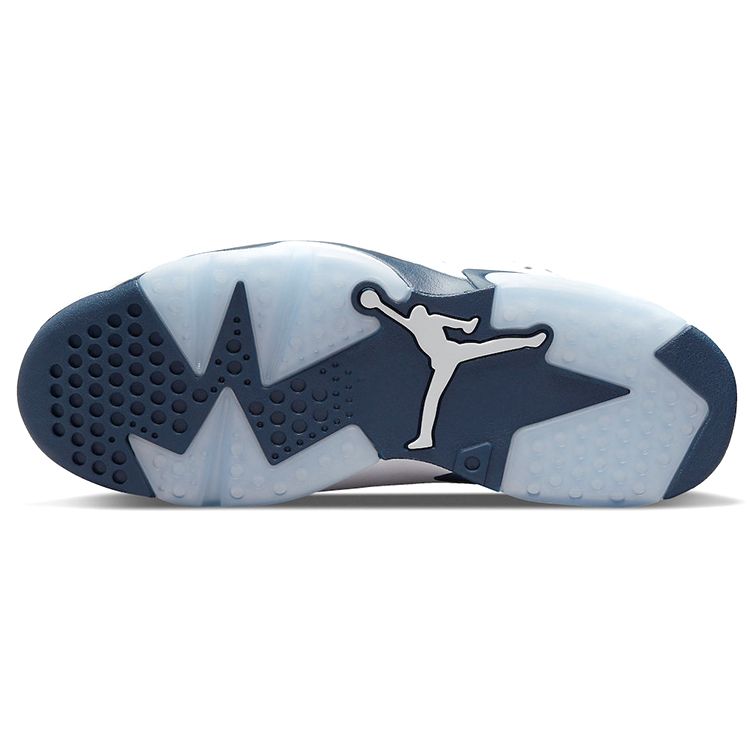 Кроссовки унисекс Air Jordan 6 Retro Midnight Navy 2022 Белые CT8529-141