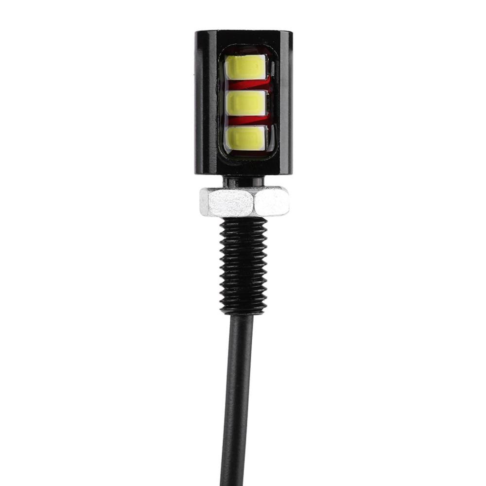 2Pcs 12V Voltage Motorcycle License Light LED Car License Light License Plate Lamp For Motorcycle