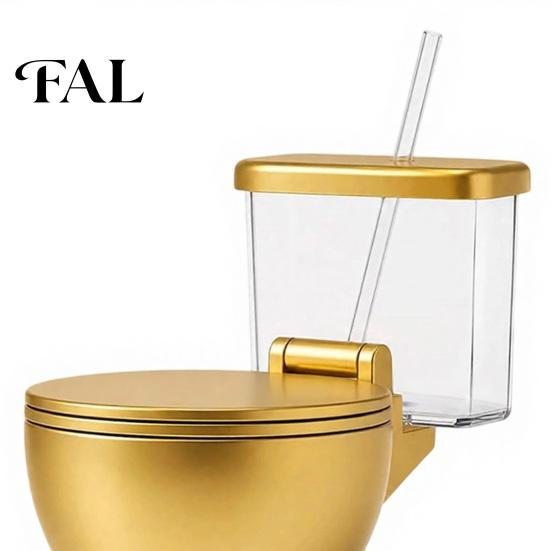 Unique Gift for Food Lovers Toilet Shaped Ramen Bowl Set, Built-in Drink Cup And Straw Portable Snack Design, Novelty Bowl, Instant