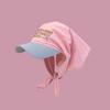 Breathable Triangle Headscarf Baseball Cap Cotton Sunshade Letter Baseball Cap  Peaked Cap