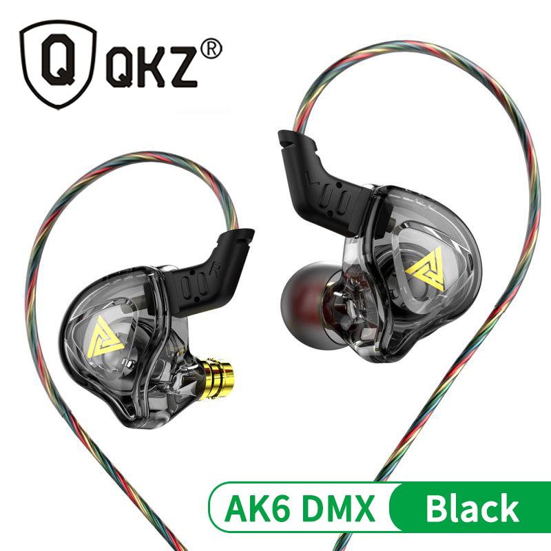 Оригинальные наушники QKZ AK6 ARES/DMX/AKX HIFI Тяжелый бас Внутриканальные мониторы Проводные наушники с микрофоном Шумоподавление Спорт Игра Музыка
